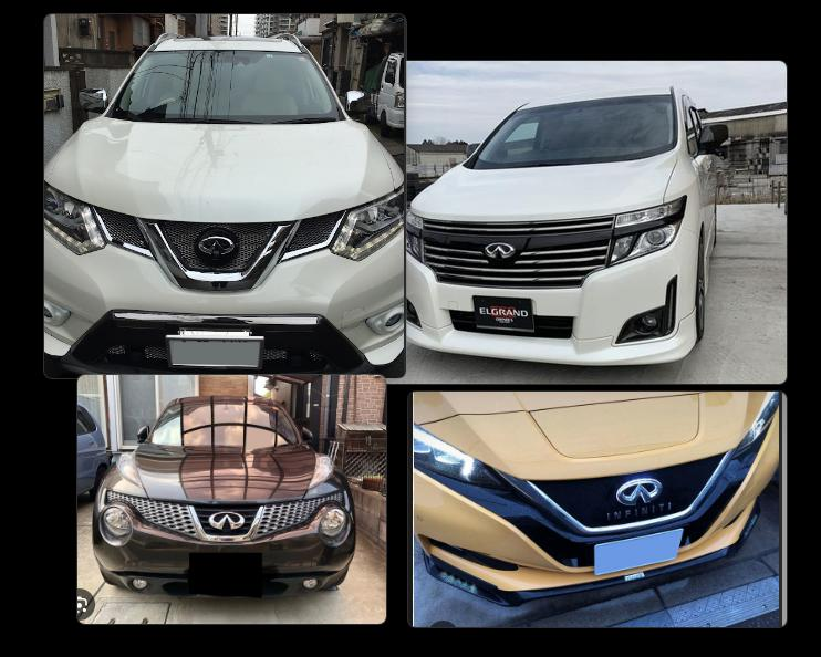 日産車にインフィニティエンブレムはダサいですか？ - 車に興味ない方