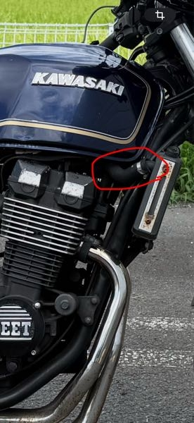 ZRX400ラジエーターホース？の内径わかる方教えてください。赤丸のとこ