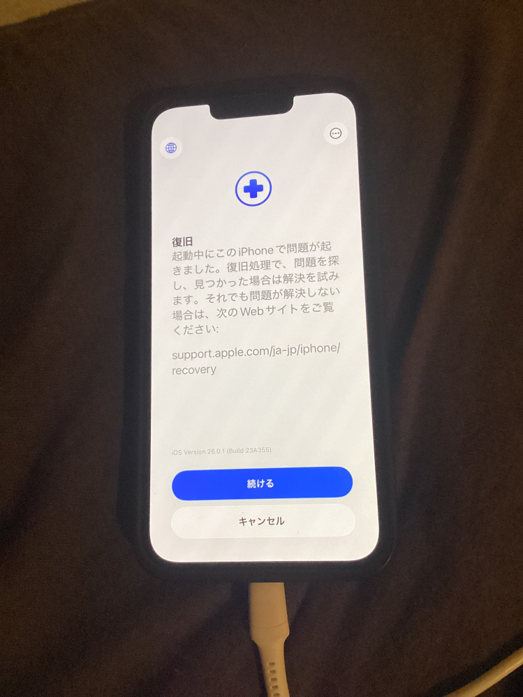 この画面でループしていて困ってます。 - 再起動をしてもapp