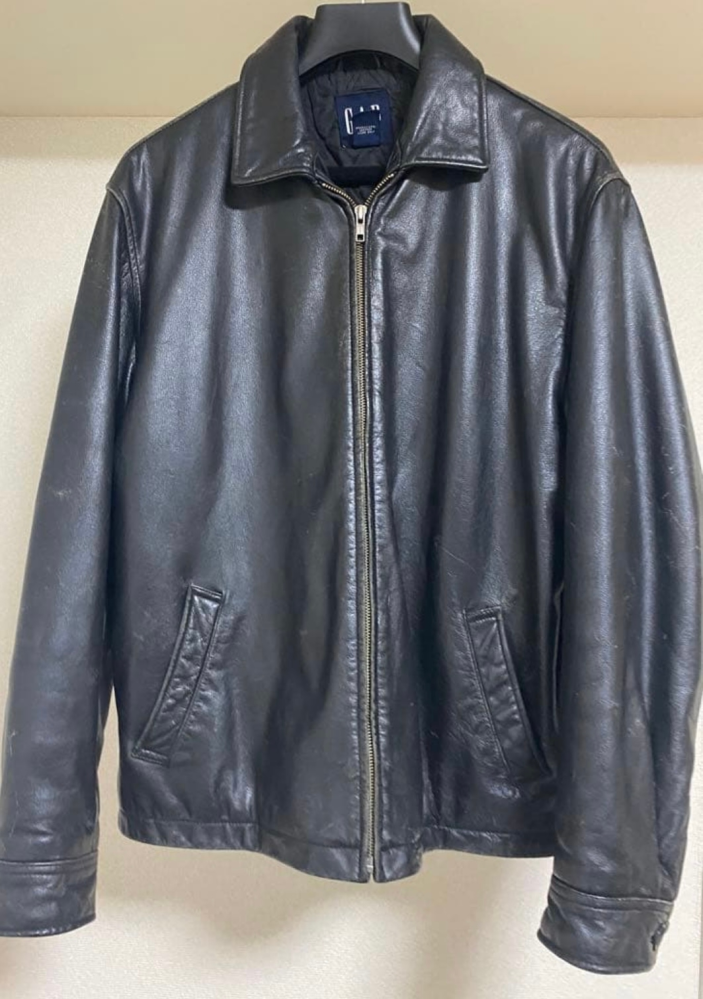 oldgapのレザージャケットのサイズ感教えて下さい！購入を検討してるん