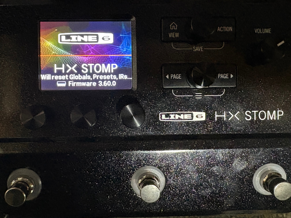 line6hxstompが画像の画面から動きません。解決方法を - Yahoo!知恵袋