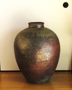 古美骨董】桃山時代の古備前壺の土肌について。桃山期の土中深くから掘