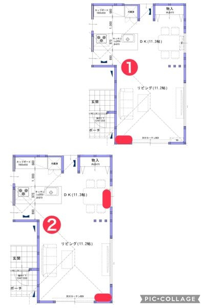約23畳のLDK①エアコン一台②エアコン二台どちらが良いと思いますか 