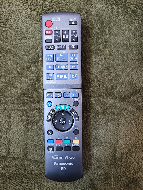 panasonic パナソニック ブラウン管 テレビ 青 ブルー リモコン