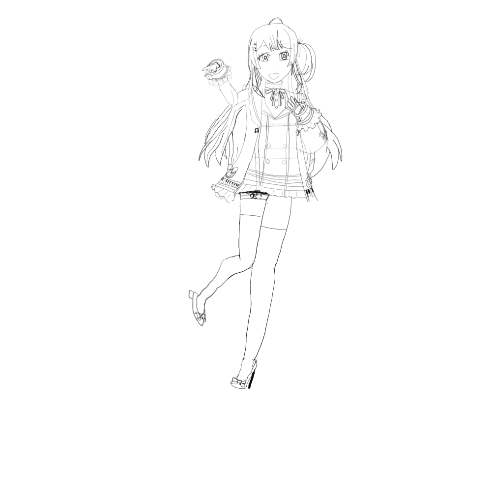 イラストの判定をお願いします。かかった時間は1時間20分前後モ
