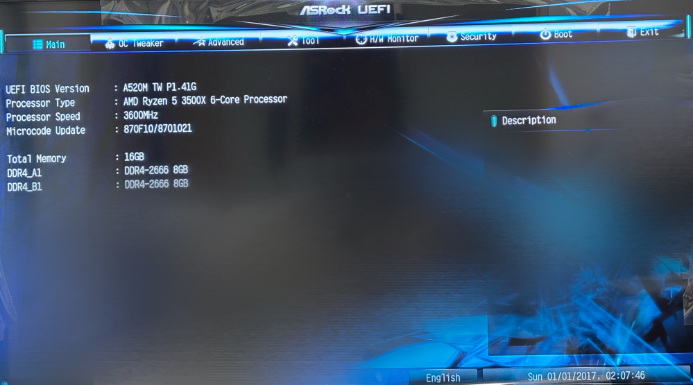 デスクトップパソコン ASRock ディスクトップPC1式 今月一杯で終了します。