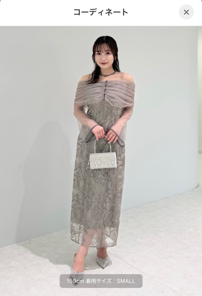 結婚式の参列を4月に控えているのですが、下記のlejaのドレス