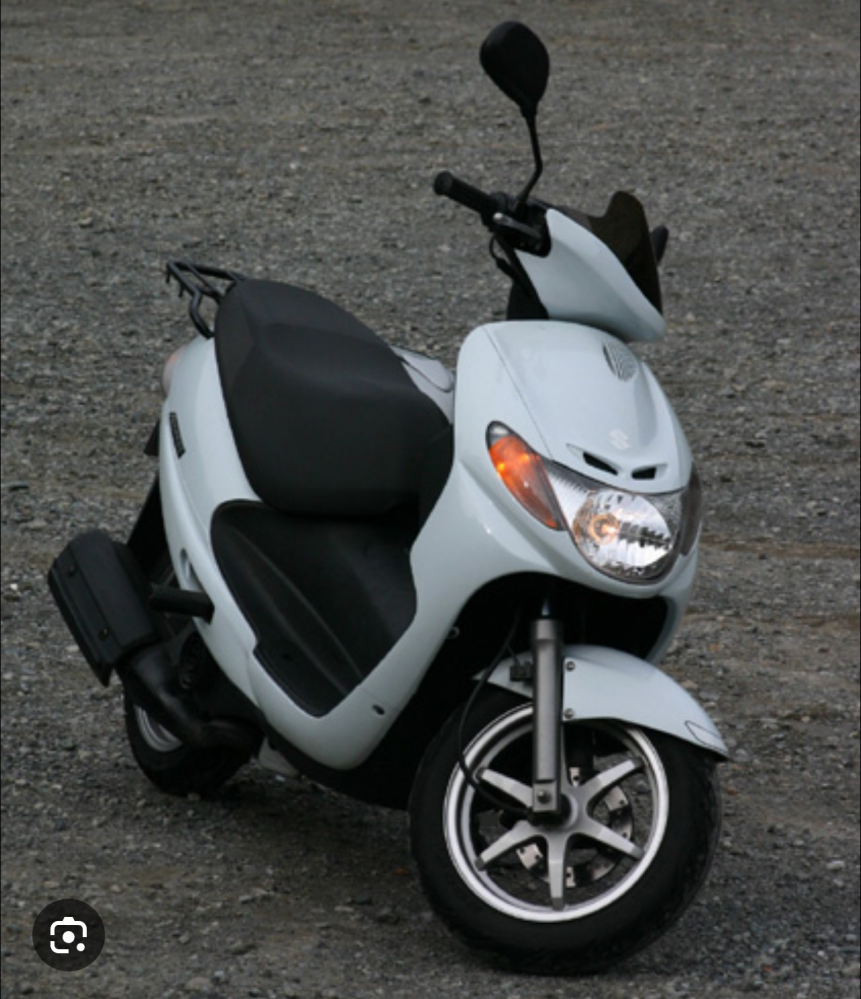スズキのセピアじゃない12インチZZのフロント周り(フォーク