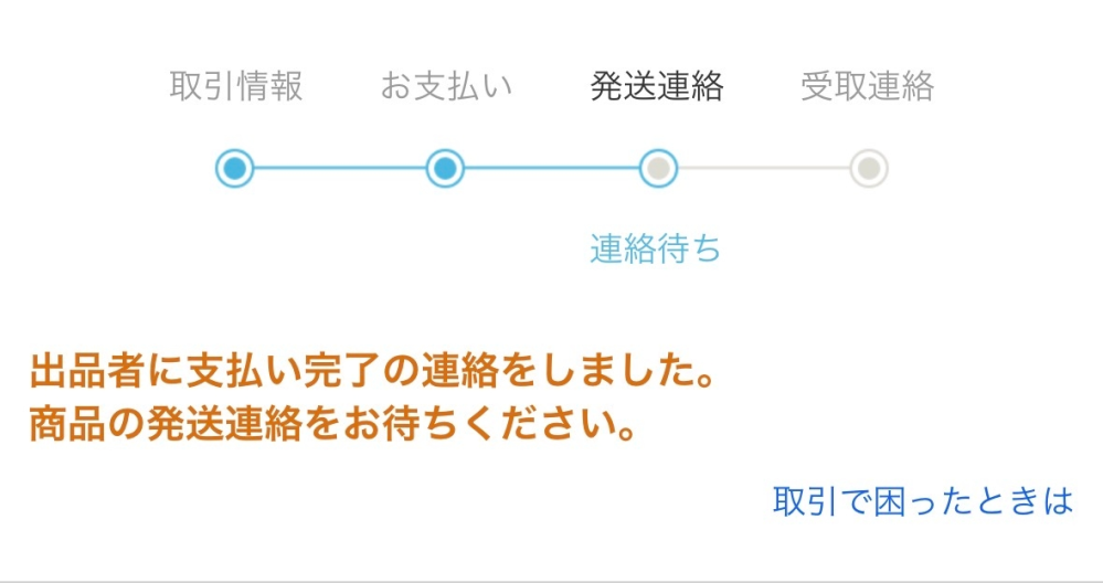 ヤフオクを初めて使用したのですが即決価格で落札して今この画面な 