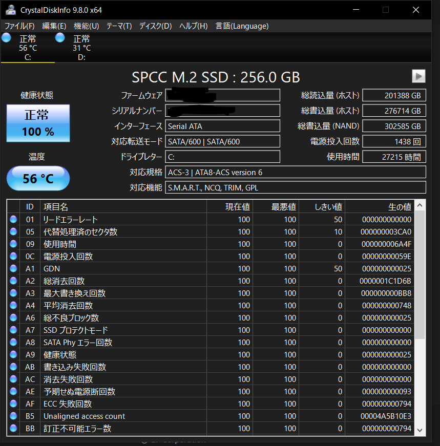 SSDの寿命について詳しい人いませんか？最近PCの調子が悪いんですが
