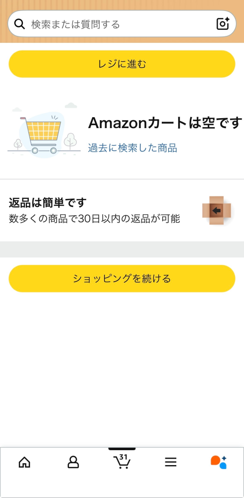 昨日から突然Amazonでの購入ができないバグ？が発生しており何もできず