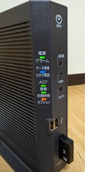 NTTのRX601について質問があります。本日郵送にて機器が届いたのですが