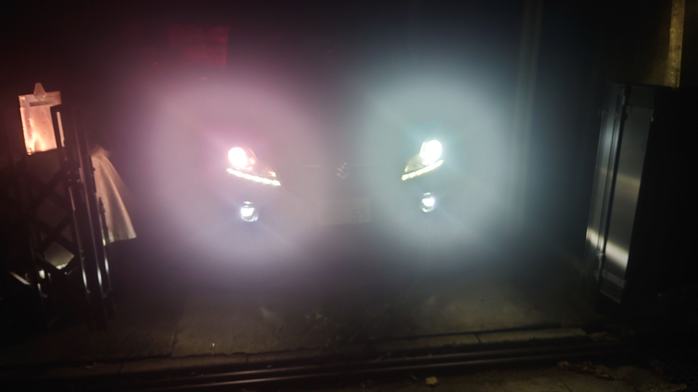 夜ほとんど乗らないので気付きませんでしたが、今ヘッドライト見たら 