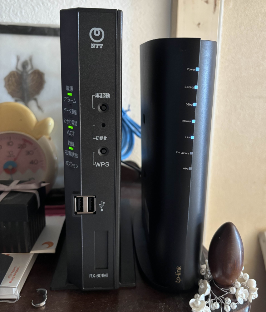 インターネットと電話がNTTでRX-601KIとTP-LINKを使用して - Yahoo