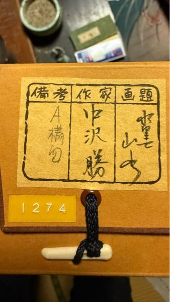倉庫の整理中に掛け軸？らしき物が出て来たんですが、これ画題の方 
