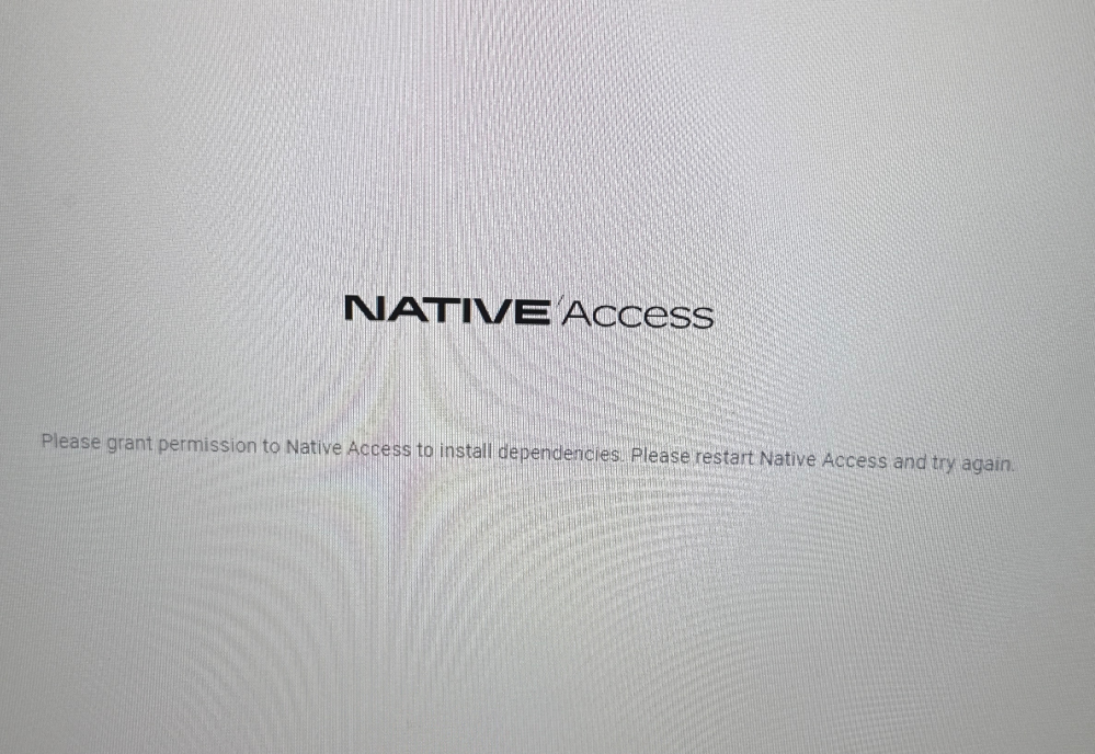 NativeAccessについてこれの解決策を教えてください管 - Yahoo!知恵袋