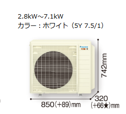今度、ダイキンのスゴ暖Dの18畳用エアコンを取り付けます 