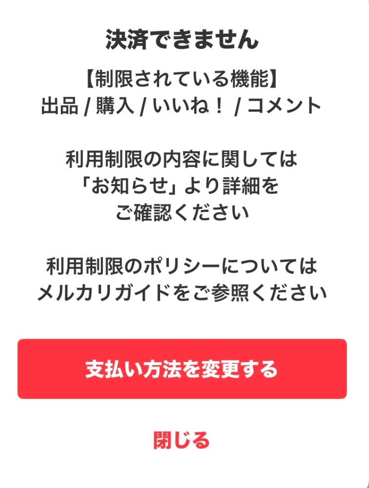 ヾ(＠゜▽゜＠)ノ様【お待ち下さい】＊ご購入用 メルカリをダウンロードして購入しようとしたらこのような画面が来て