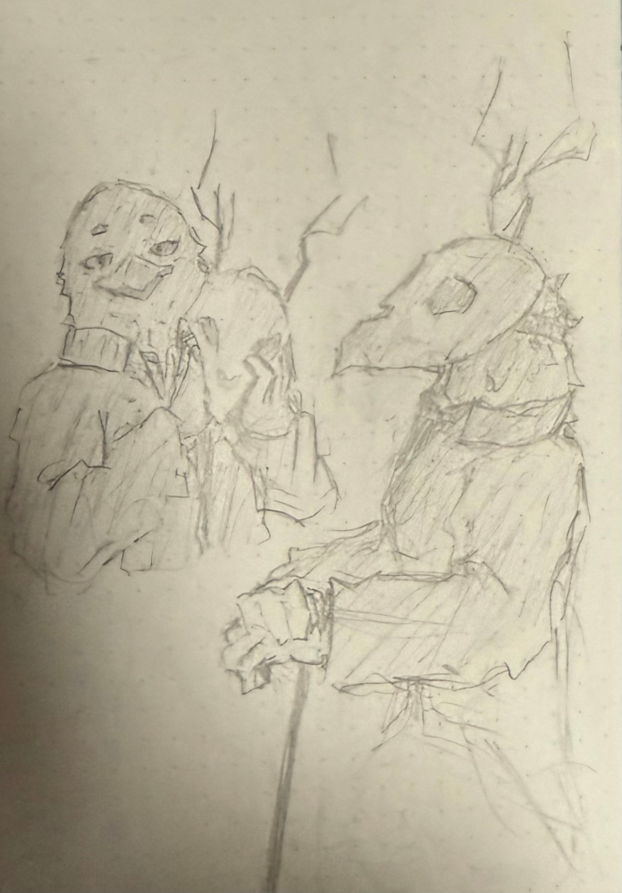 中3で絵を描き始めて2年弱なんですけどどうですかね？授業中に描