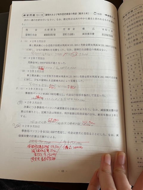 TACの簿記論総合計算問題集応用編は過去問よりも難しいのでしょ
