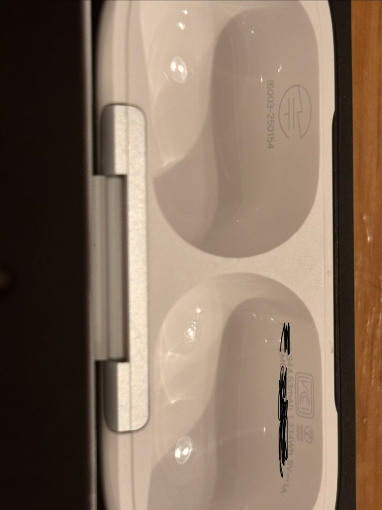 100％本物を持ってる人に質問です。このAirPodspro3は本物です