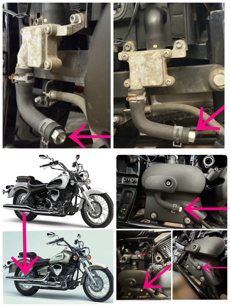 ドラッグスター250のマフラー交換をする時について質問です。純正