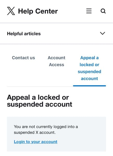 Xのアカウントを凍結されて3週間経ったのですがずっと異議申し立