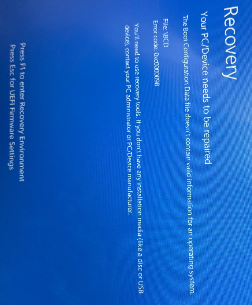 dynabookのエラーについて質問です。dynabookでブ - Yahoo!知恵袋