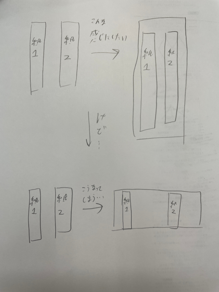 セブンのプリントについたの質問です。 - 縦長のPDFを2枚をまとめて1 