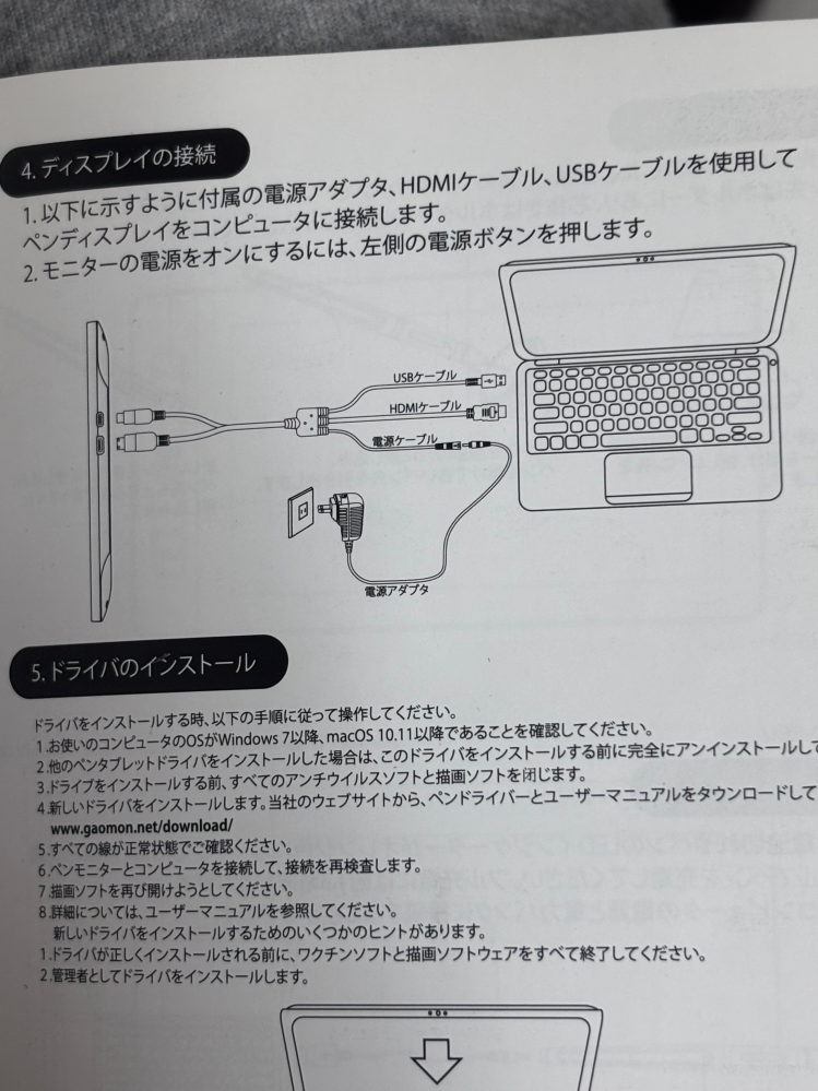 だいぶ昔に買ったGAOMONの液タブを1度も使わず放置してたのですが、ノ 