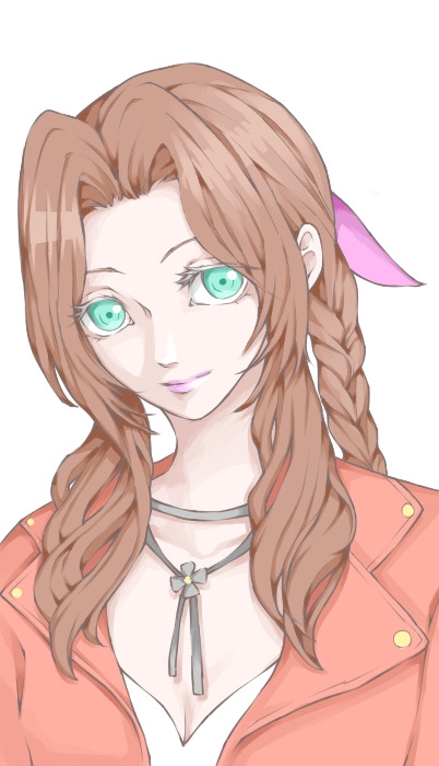 この絵、だめですか？
Twitterにあげたのですが1件もいいねをもらえませんでした。
閲覧数はありましたし三日ぐらい載せてました。
エアリスをかきました。 