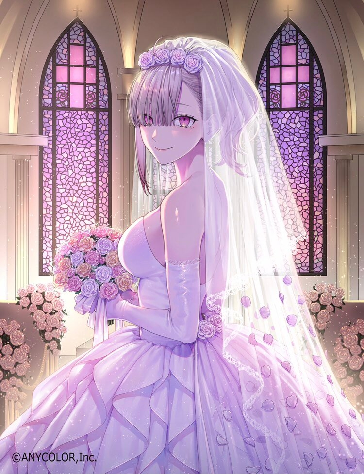 にじさんじの健屋花那さんのジューンブライドの衣装のコスプレで今度