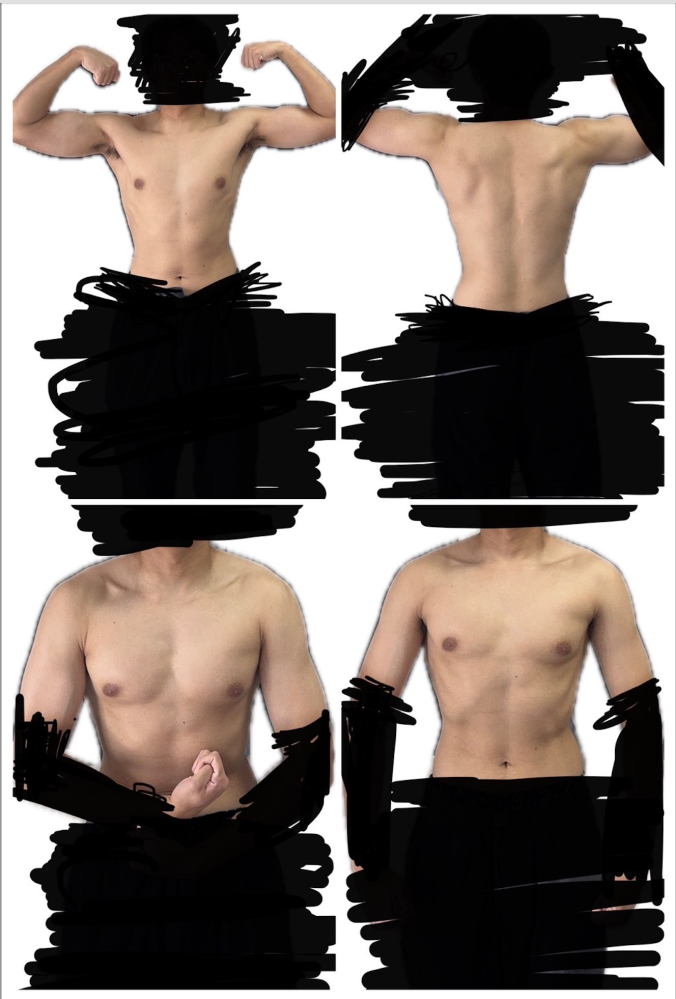 身長173cm体重57kgです。筋トレ初めて3ヶ月が経ちました。最初はベ
