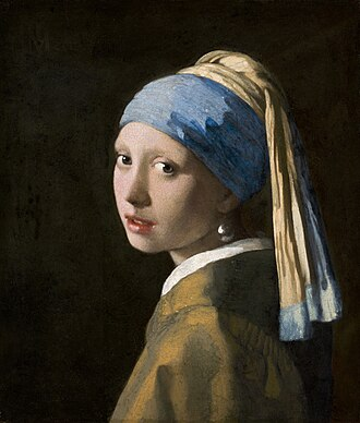 青いバンダナの女 フェルメールの有名な女の子の絵なんですが、『青いターバンの少女