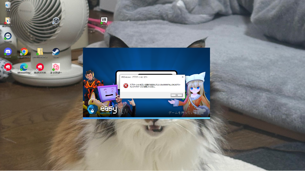 至急です。apexやvrcを開こうとしたら以下の写真のようになりましたs