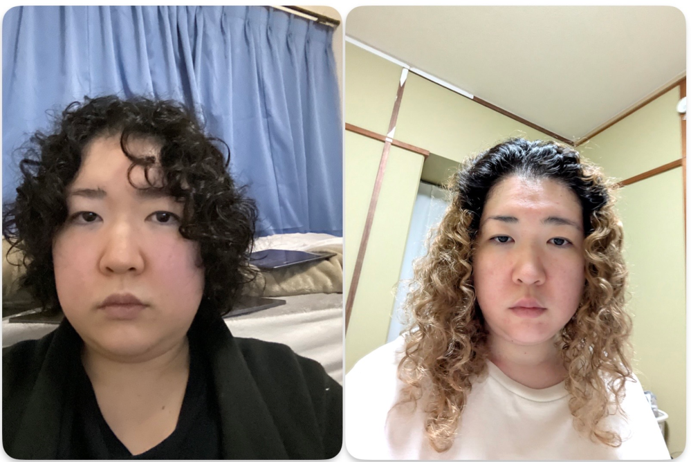 真顔で感じ悪いですが失礼します。どっちが若く見えますか？どっち