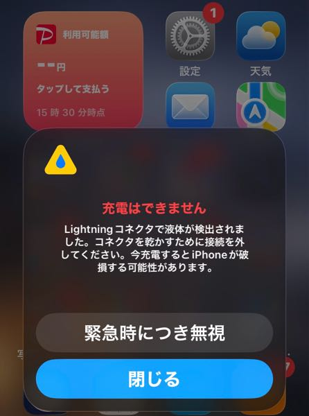 これは良く無いですか！初めて見ました - 本体が端子部が水に濡
