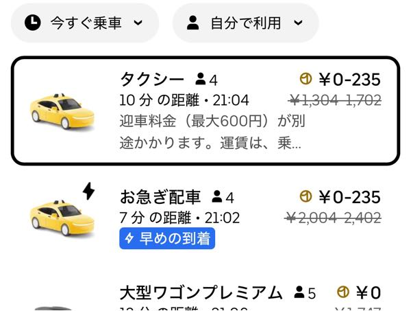 Uberoneに加入しています。特典のようなものが付与されていますが詳細 