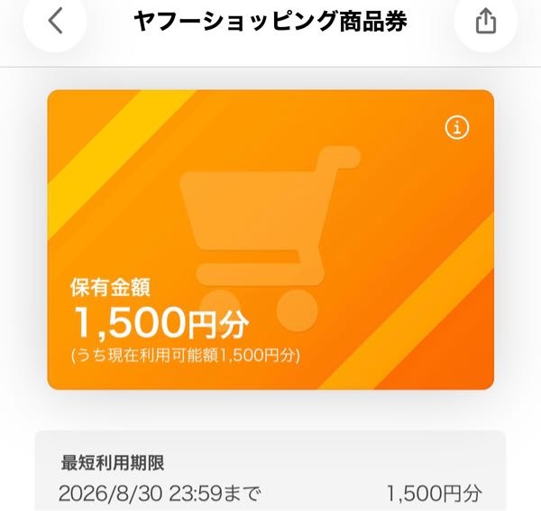 このYahoo!ショッピング商品券、利用の対象商品を一覧で確認する方法が