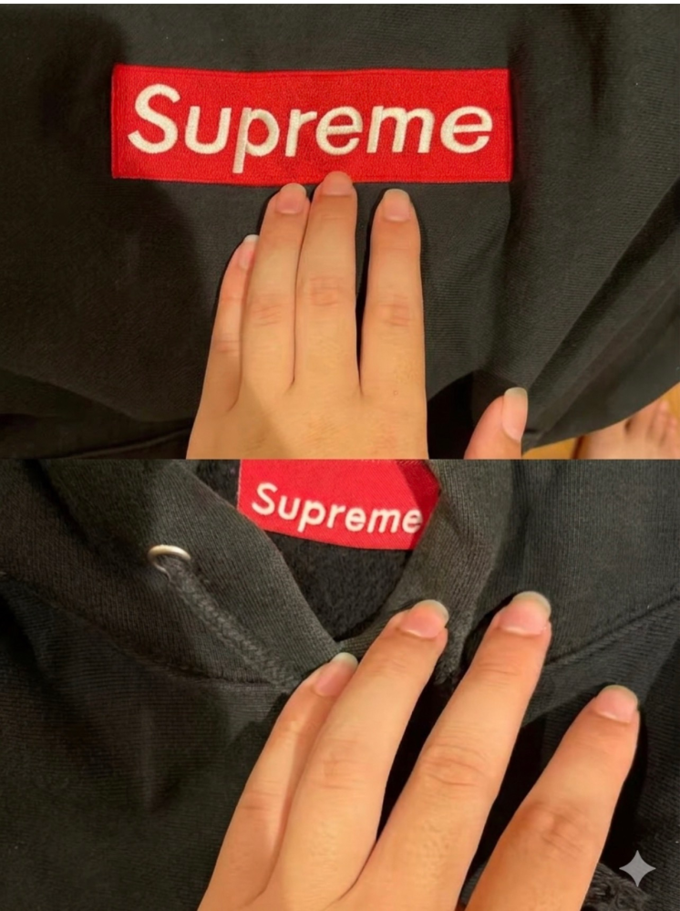 このシュプリームのパーカー本物ですか？知人が20年ほど前に購入