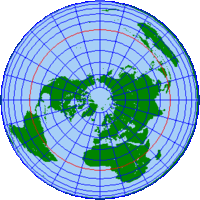 地理の質問です 北極点を中心とした地図です この地図で 南アメリカ大陸 Yahoo 知恵袋