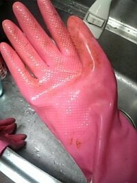 ゴム手袋の汚れ このまえガスレンジの掃除をしたらゴム手 Yahoo 知恵袋