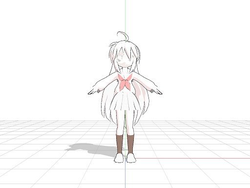 MMDについてですMMDを起動してモデルを表示させるとモデルの色が真っ白 