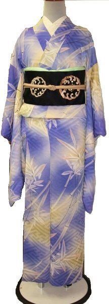 大正〜昭和初期　女児晴れ着　錦紗縮緬　人形の着物にも 市松人形 大丸特製 36cm 昭和初期 縮緬錦紗 光龍斎 アンティーク