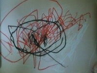 ３歳前後の子が描く絵はどんな感じですか 絵の描き方は教えました Yahoo 知恵袋