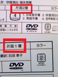 ｄｖｄの片面2層と片面１層の違いについて こちらのdvdを購入した Yahoo 知恵袋