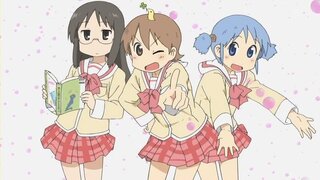 アニメ 日常 のゆっこ なの みお まい の4人が乗っている画像をくださ Yahoo 知恵袋