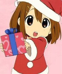 平沢唯サンタがあなたにプレゼントしています なんて言葉を返しますか あり Yahoo 知恵袋