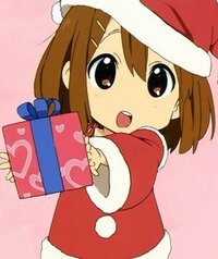 平沢唯サンタがあなたにプレゼントしています なんて言葉を返しますか あり Yahoo 知恵袋