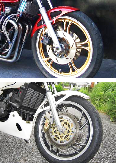 RZ250の、まえブレーキのダブルディスク化について質問です。純正ホ